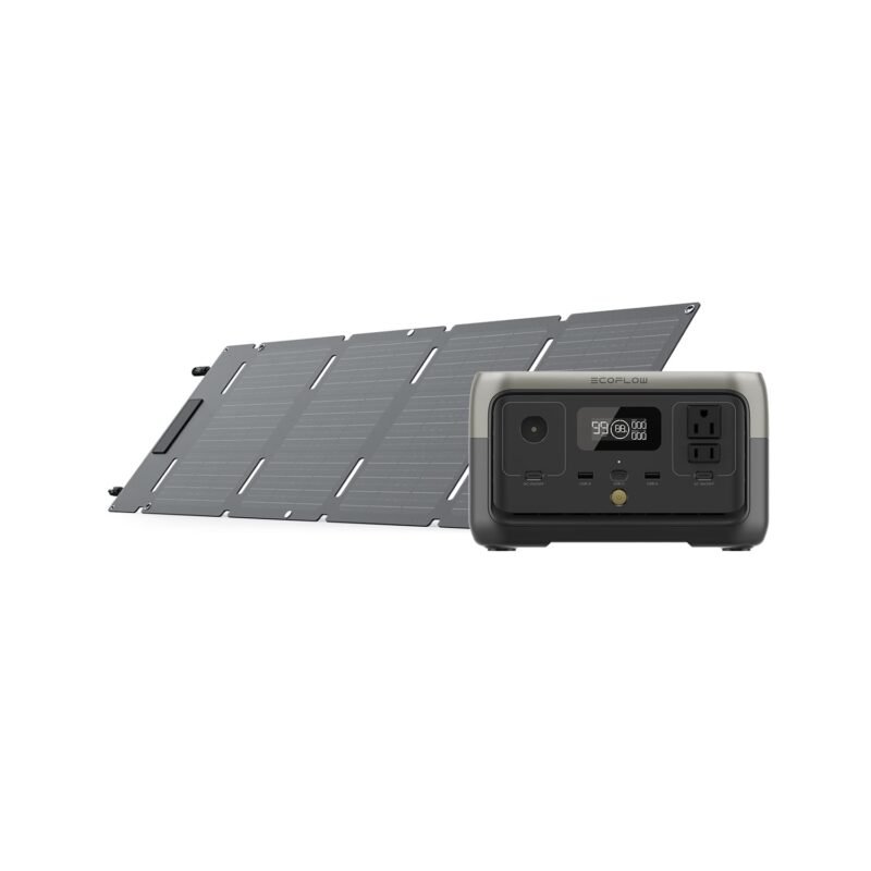 EF ECOFLOW Portable Power Station RIVER 2, 256Wh LiFePO4 Battery/ 1 Hour Fast Charging, 2 Up to 600W AC Outlets, Solar Generator (Solar Panel Optional) for Outdoor Camping/RVs/Home Use - Image 2