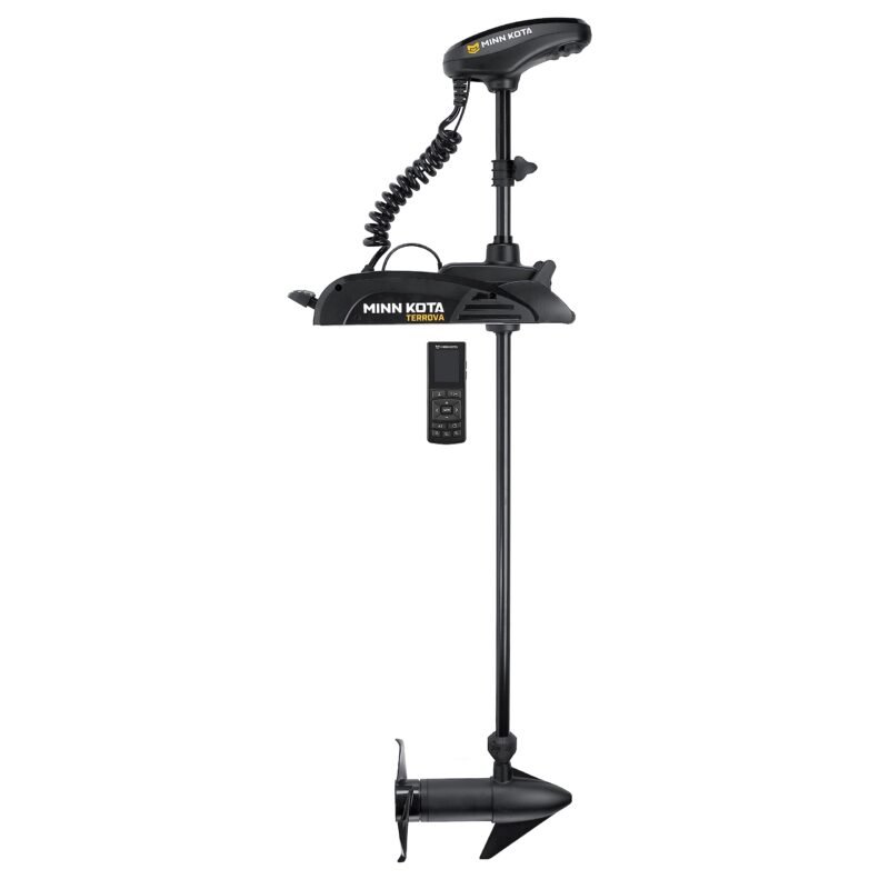 Minn Kota 1358350 Terrova Bow-Mount Electric Trolling Motor with Spot-Lock, Wireless Remote, 55 Lb. Thrust, 54 In. Shaft, Freshwater
