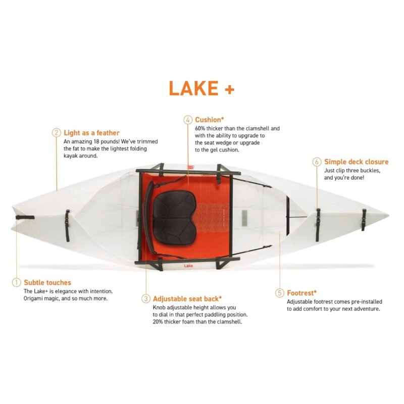 Oru Kayak Foldable Kayak Lake Sport | Lightweight, Portable & Stable - Lake and River Kayaks - Beginner, Intermediate - Image 15