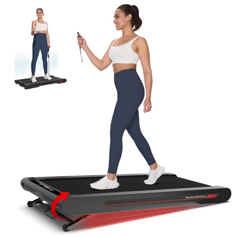 Sperax Walking Vibration Pad with APP, 3 in 1 Under Desk Treadmill, 2.5HP Low Noise Walking Treadmill Pad with Remote Control,Portable Treadmills for Home Office - Image 4
