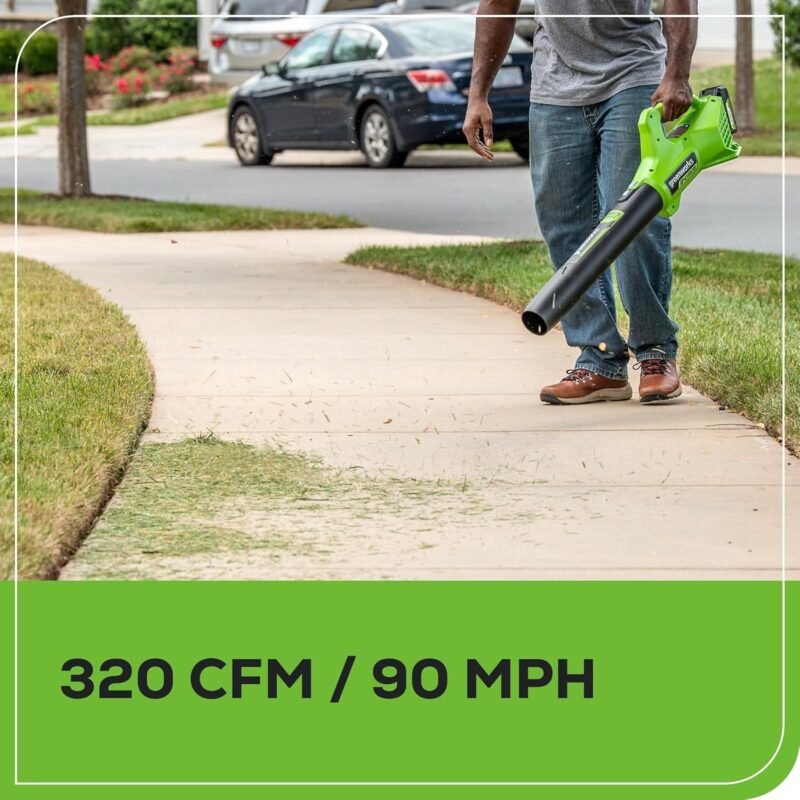 Greenworks 48V (2 x 24V) 17" Brushless Cordless (Push) Lawn Mower, (2) 4.0Ah Batteries and Dual Port Rapid Charger Included - Image 18