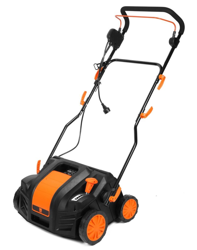 WEN 15-Inch 13-Amp 2-in-1 Electric Dethatcher and Scarifier with 12-Gallon Collection Bag (DT1315) - Image 13