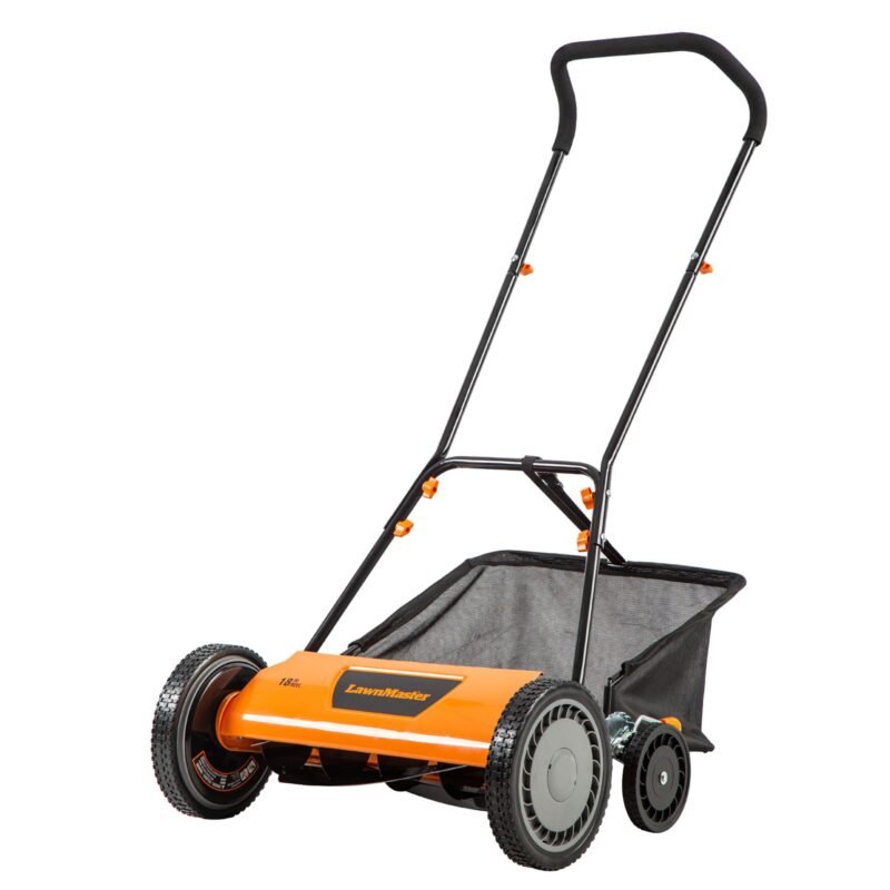 LawnMaster LMRM1602 Push Reel Lawn Mower 16-Inch 5-Blade - Image 2