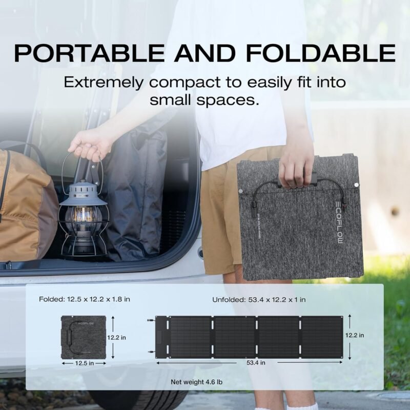 EF ECOFLOW Portable Power Station RIVER 2, 256Wh LiFePO4 Battery/ 1 Hour Fast Charging, 2 Up to 600W AC Outlets, Solar Generator (Solar Panel Optional) for Outdoor Camping/RVs/Home Use - Image 7