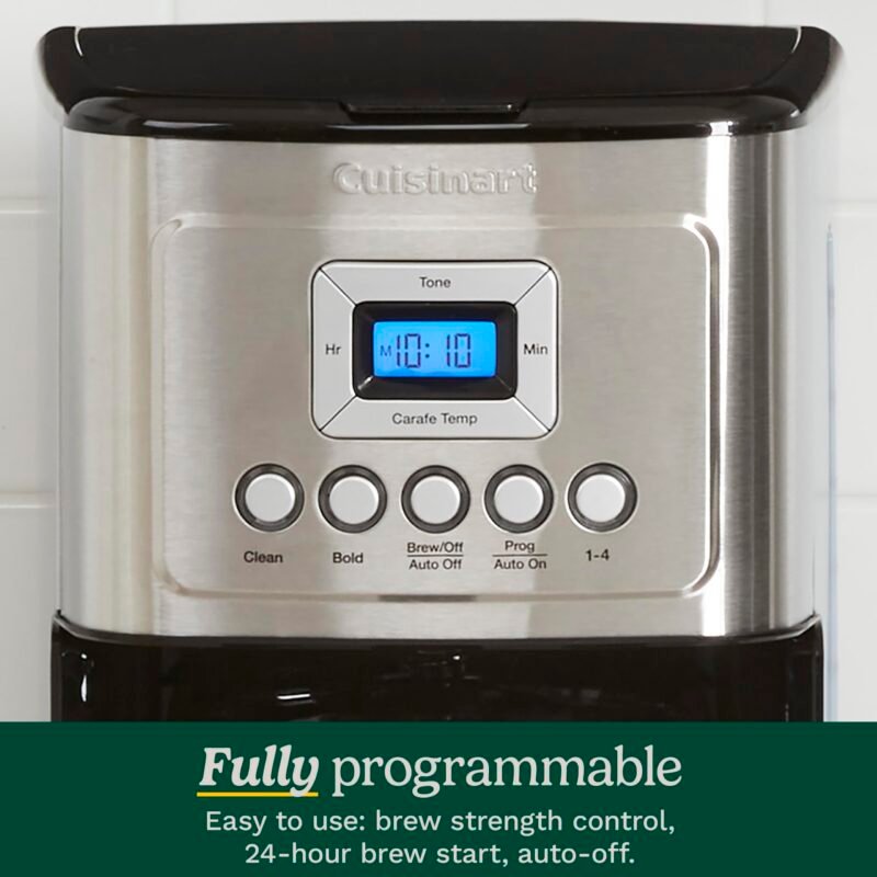 Cuisinart DCC-3200P1 14-Cup Programmable Coffee Maker – Stainless Steel Drip Machine with Brew Strength Control, Glass Carafe, 1–4 Cup Setting & Auto Shut-Off - Image 27