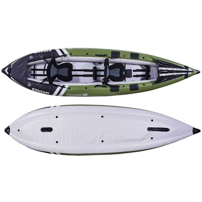 Elkton Outdoors Steelhead Inflatable Fishing Kayak Boat - Image 8