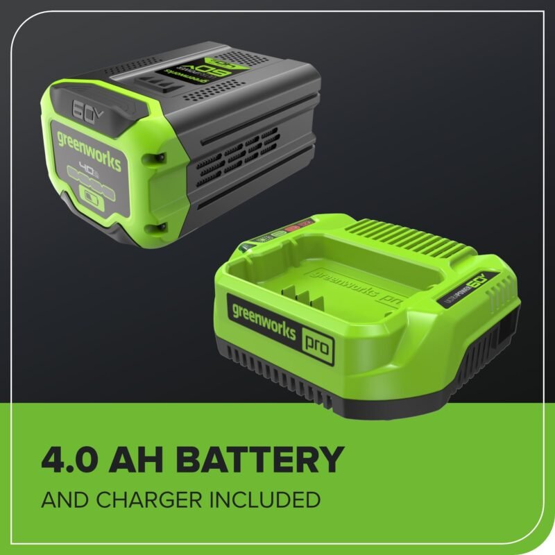 Greenworks 60V 17" Brushless (Push) Lawn Mower, 4.0Ah Battery and 3A Charger - Image 28