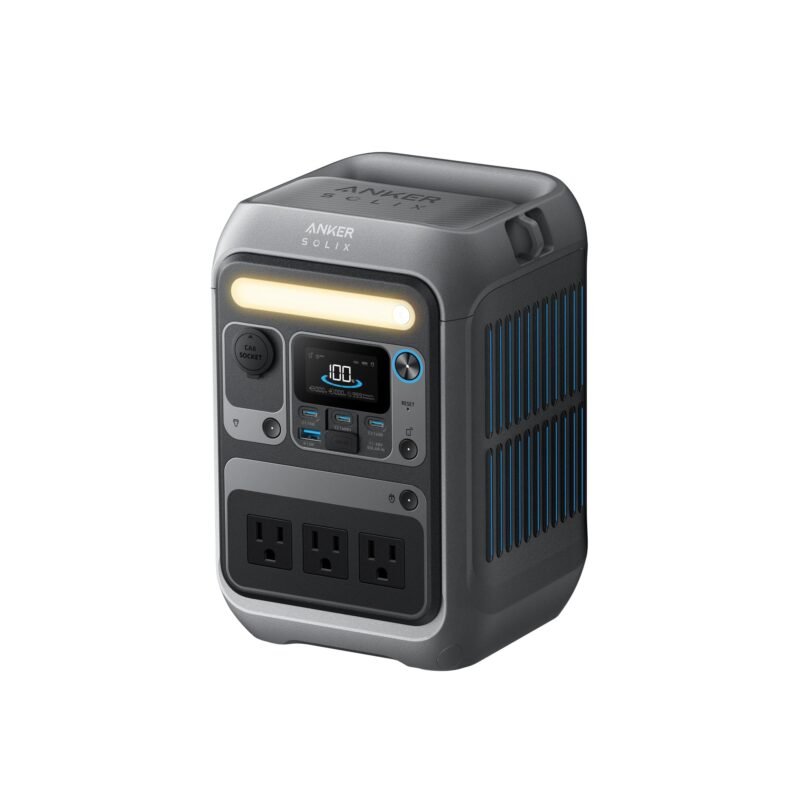 Anker SOLIX C300 Portable Power Station, Outdoor 288Wh LiFePO4 Battery, 300W (600W Surge) Solar Generator, 140W Two-Way Fast Charging, for Camping, Traveling, and Emergencies (Solar Panel Optional) - Image 2