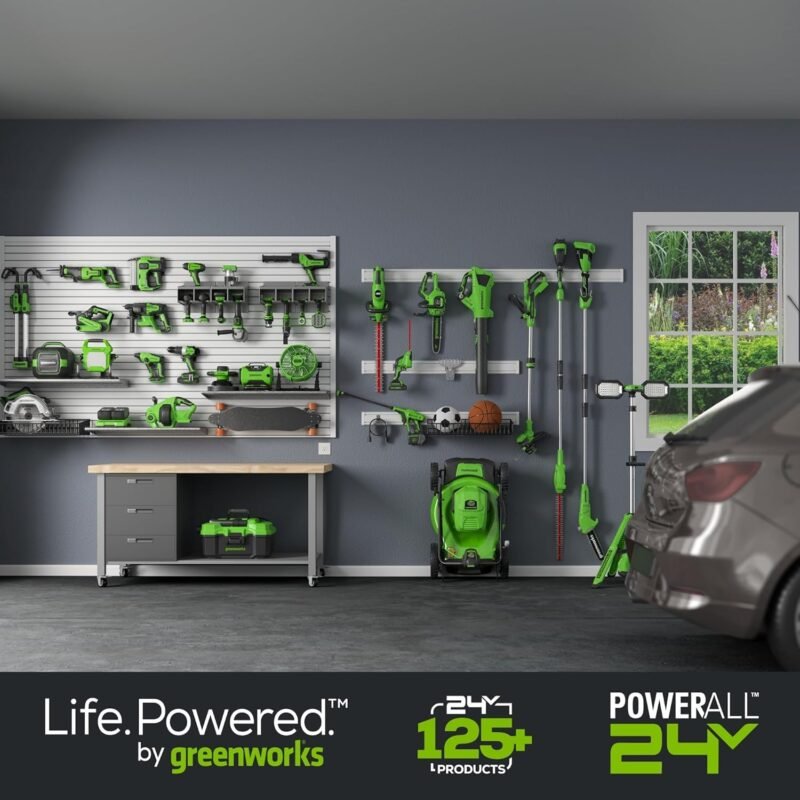 Greenworks 48V (2 x 24V) 17" Brushless Cordless (Push) Lawn Mower, (2) 4.0Ah Batteries and Dual Port Rapid Charger Included - Image 19