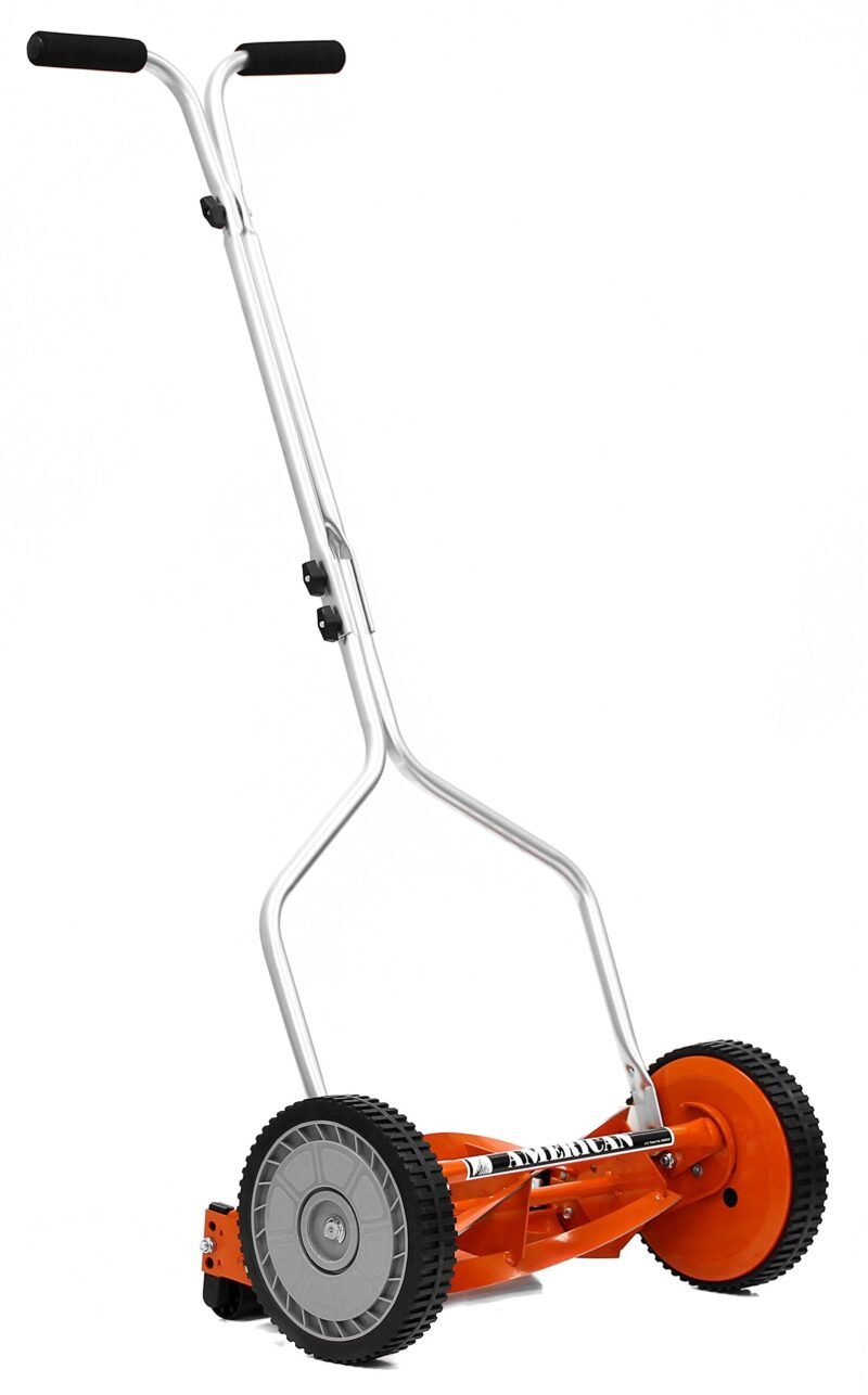 American Lawn Mower Company 1204-14 14-Inch 4-Blade Push Reel Lawn Mower, Red - Image 4
