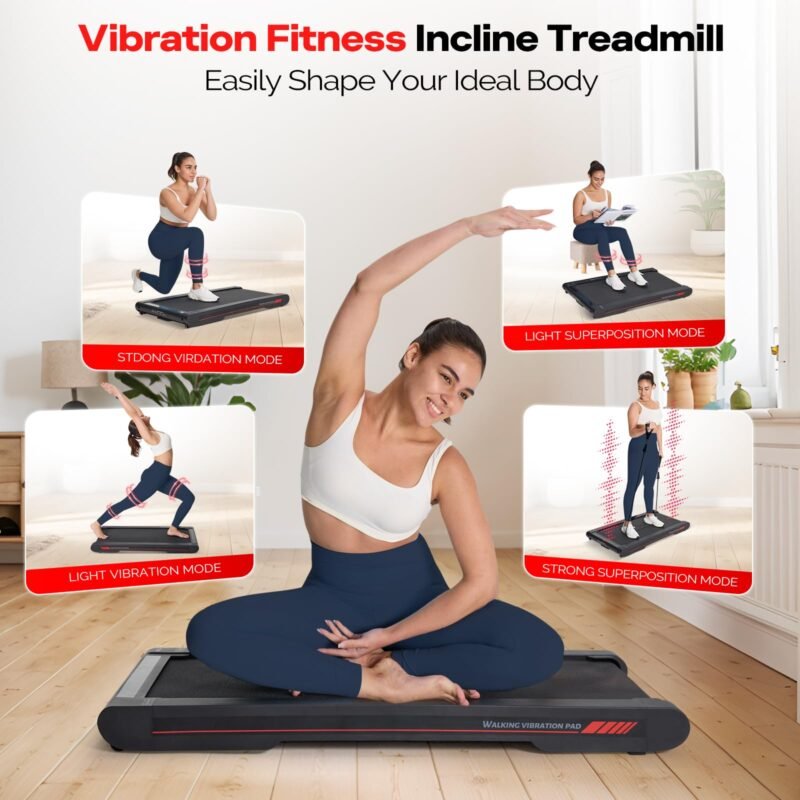 Sperax Walking Vibration Pad with APP, 3 in 1 Under Desk Treadmill, 2.5HP Low Noise Walking Treadmill Pad with Remote Control,Portable Treadmills for Home Office - Image 29