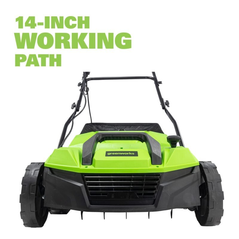 Greenworks 13 Amp 14-Inch Corded Dethatcher / Scarifier, DT13B00 - Image 6