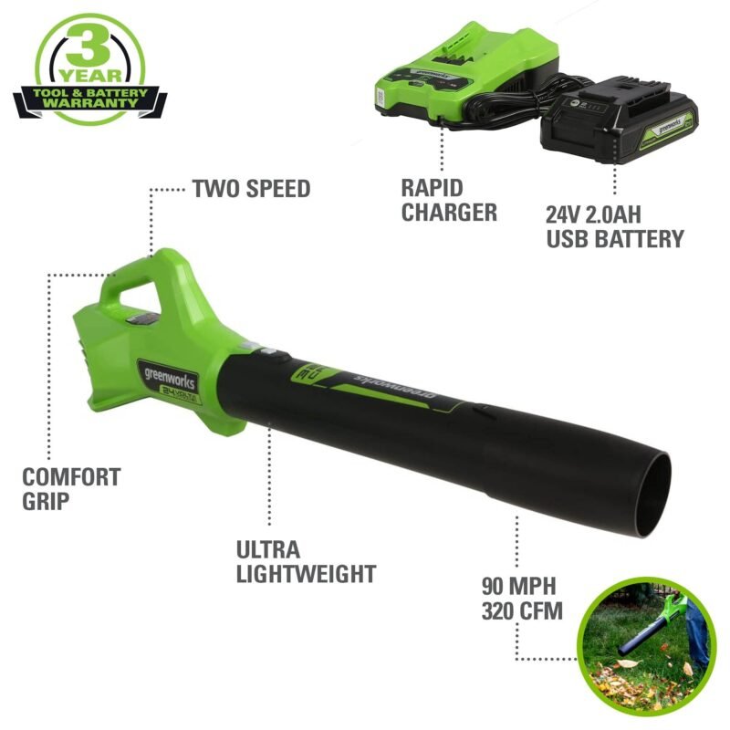 Greenworks 48V (2 x 24V) 17" Brushless Cordless (Push) Lawn Mower, (2) 4.0Ah Batteries and Dual Port Rapid Charger Included - Image 51