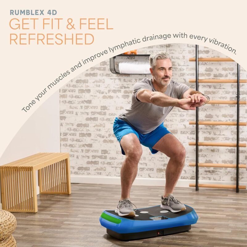 Lifepro Rumblex 4D Vibration Plate Exercise Machine with Triple Motor Oscillation, Linear, and Pulsation – Advanced 4D Vibration Technology for Whole Body Fitness, Weight Loss and Recovery at Home - Image 9