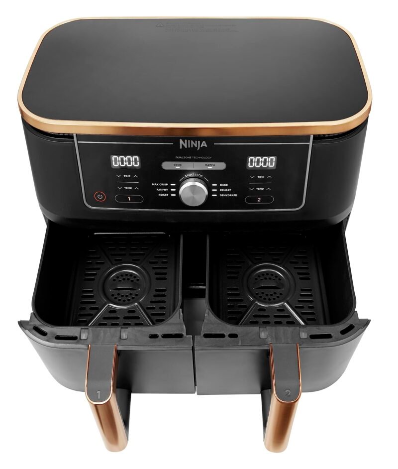 Ninja AF300UK Dual Zone Air Fryer - 7.6L, 2 Drawers, 6-in-1 Cooking, Energy Efficient, Oil-Free, Non-Stick, Dishwasher Safe, Black/Silver - Image 17