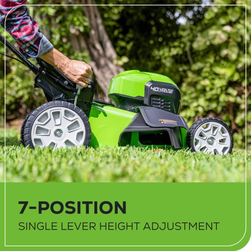 Greenworks 40V 16" Cordless Lawn Mower, Ultra-Light Push Mower with 4.0Ah Battery & Charger(75+ Tool Compatibility, 45Min Runtime) - Image 22