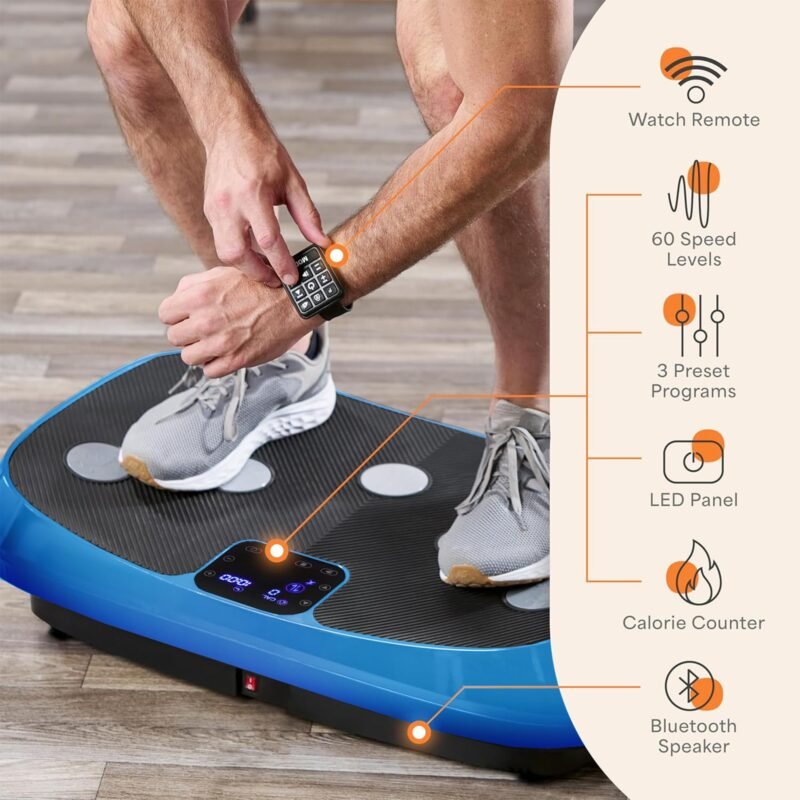 Lifepro Rumblex 4D Vibration Plate Exercise Machine with Triple Motor Oscillation, Linear, and Pulsation – Advanced 4D Vibration Technology for Whole Body Fitness, Weight Loss and Recovery at Home - Image 11