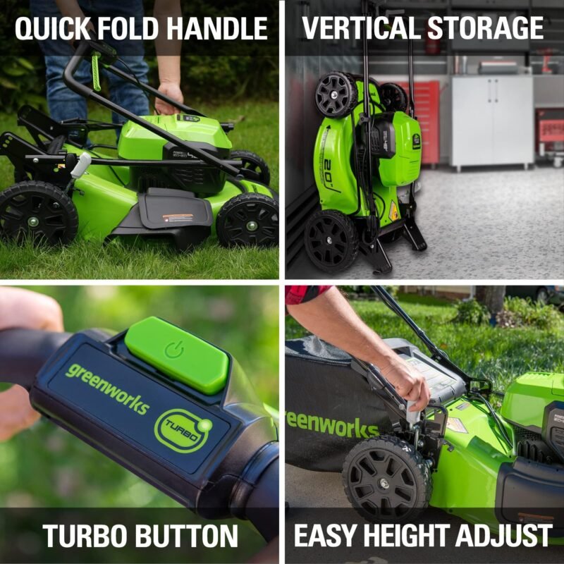 Greenworks 48V (2 x 24V) 17" Brushless Cordless (Push) Lawn Mower, (2) 4.0Ah Batteries and Dual Port Rapid Charger Included - Image 54