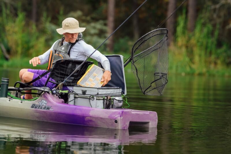 Perception Kayaks Outlaw 11.5 | Sit on Top Fishing Kayak | Fold Away Lawn Chair Seat | 4 Rod Holders | Integrated Tackle Trays | 11' 6" - Image 7