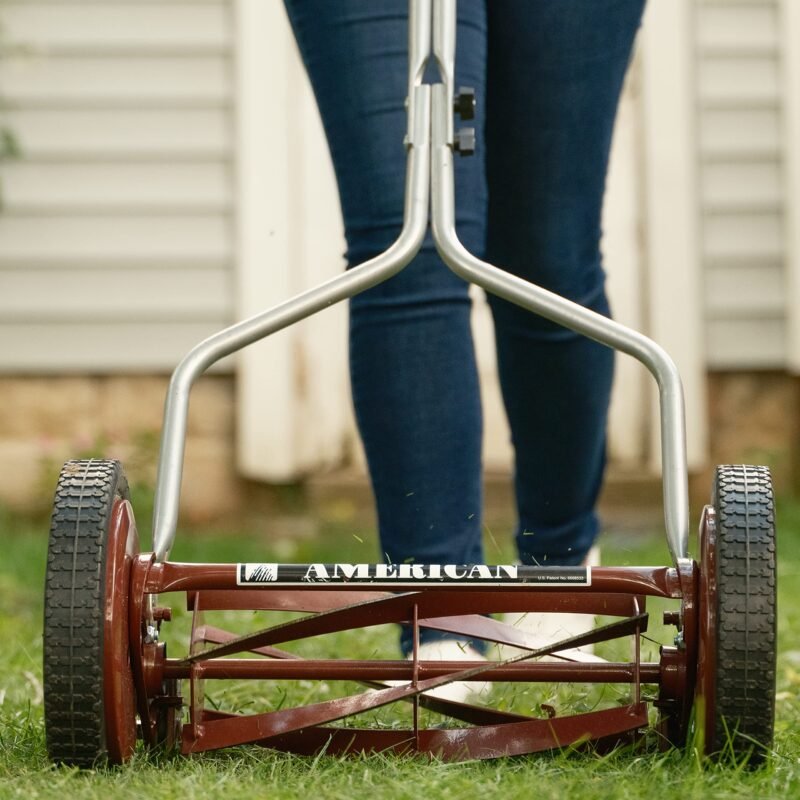 American Lawn Mower Company 1204-14 14-Inch 4-Blade Push Reel Lawn Mower, Red - Image 12