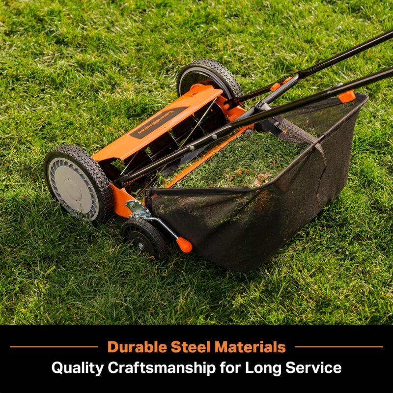 LawnMaster LMRM1602 Push Reel Lawn Mower 16-Inch 5-Blade - Image 12