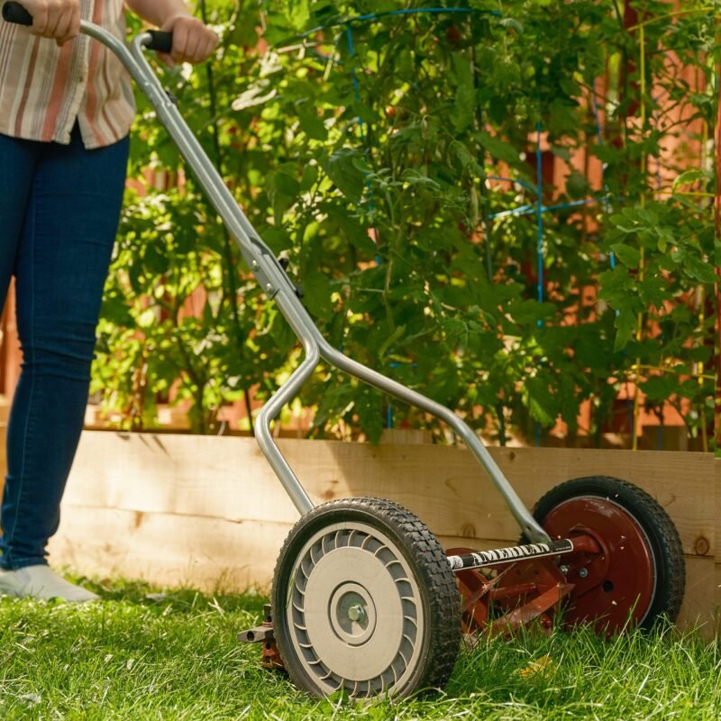 American Lawn Mower Company 1204-14 14-Inch 4-Blade Push Reel Lawn Mower, Red - Image 14