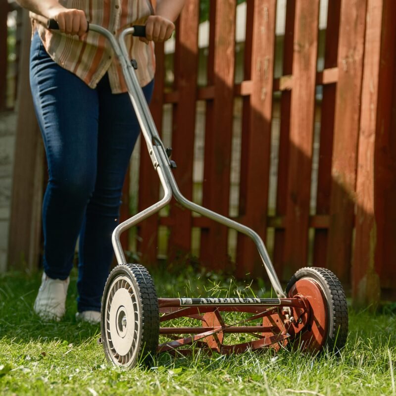 American Lawn Mower Company 1204-14 14-Inch 4-Blade Push Reel Lawn Mower, Red - Image 13